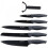 Alpina knife set 6 pieces stainless steel black 1