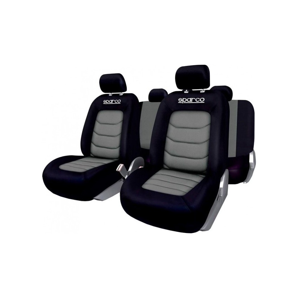 Sparco Black/Gray Seat Cover Set Universal / 1-Piece