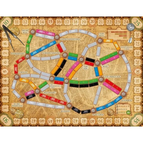 Days of Wonder board game Ticket to RideAmsterdam cardboard 154-piece 1