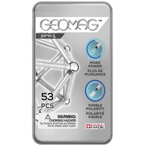 Geomag Pro-L Pocket Set 53-piece silver