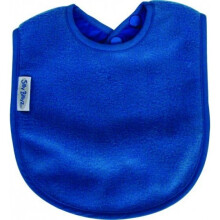 Silly Billyz Fleece Superslab Baby Bib - 24 cm, Blue, Stain-Resistant Front with Breathable Waterproof Nylon Back