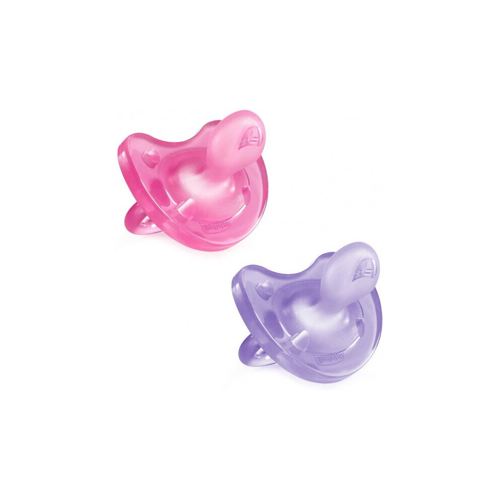 pacifier Physio Soft pink/purple 6 months 2 pieces