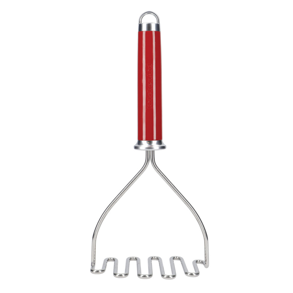 KitchenAid Potato Masher, Stainless Steel Cooking Utensil  Empire Red