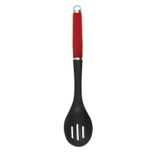 KitchenAid Slotted Spoon, Heat Resistant Non-Stick Cooking Spoon Empire Red