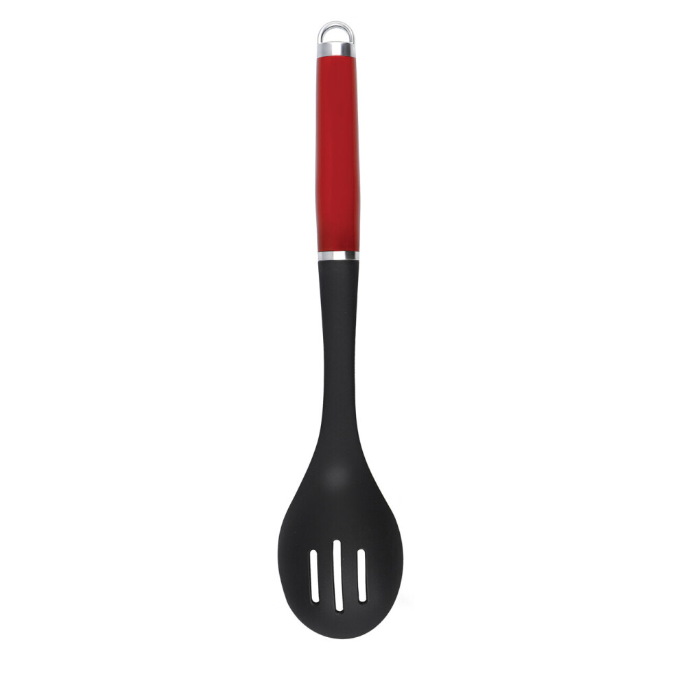 Kitchenaid Slotted Spoon, Heat Resistant Non-Stick Cooking Spoon Empire Red
