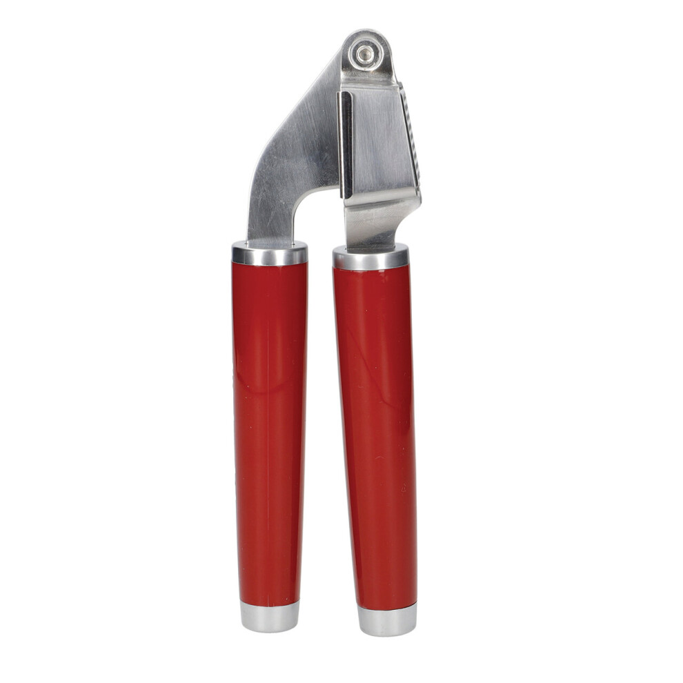 Kitchenaid Garlic Press, Stainless Steel Crusher Dishwasher Safe Gadget Empire Red