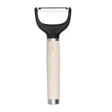 KitchenAid Y Peeler, Stainless Steel Swivel Peeler for Fruit and Vegetables Almond Cream