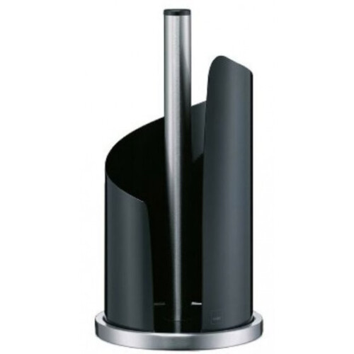 kitchen roll holder Stella 15 x 32 cm stainless steel black/silver