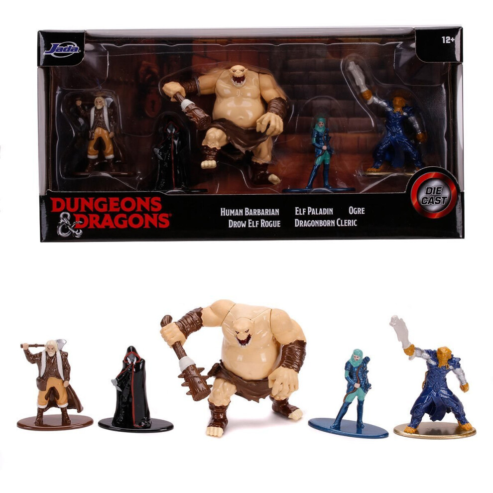 Jada Die-Cast Dungeons & Dragons Nano Metalfigs 5-Pack #2 By Jada Medium
