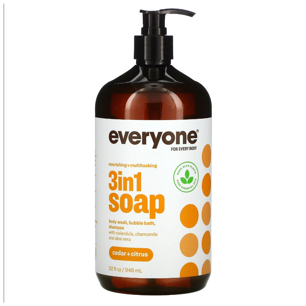 Eo Everyone, 3In1 Soap, Cedar + Citrus, 946Ml