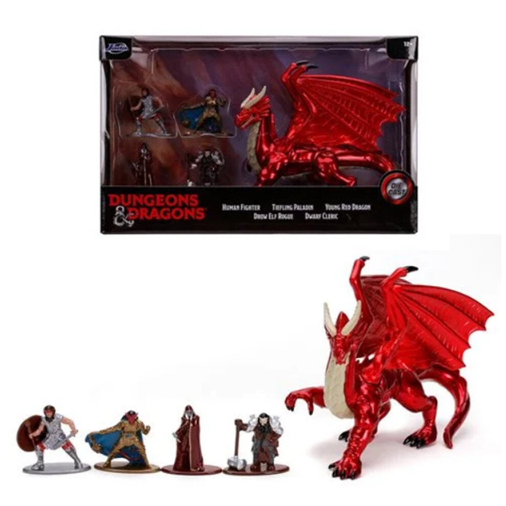 Jada Dungeons & Dragons Nano Metalfigs Deluxe 5-Pack By Red