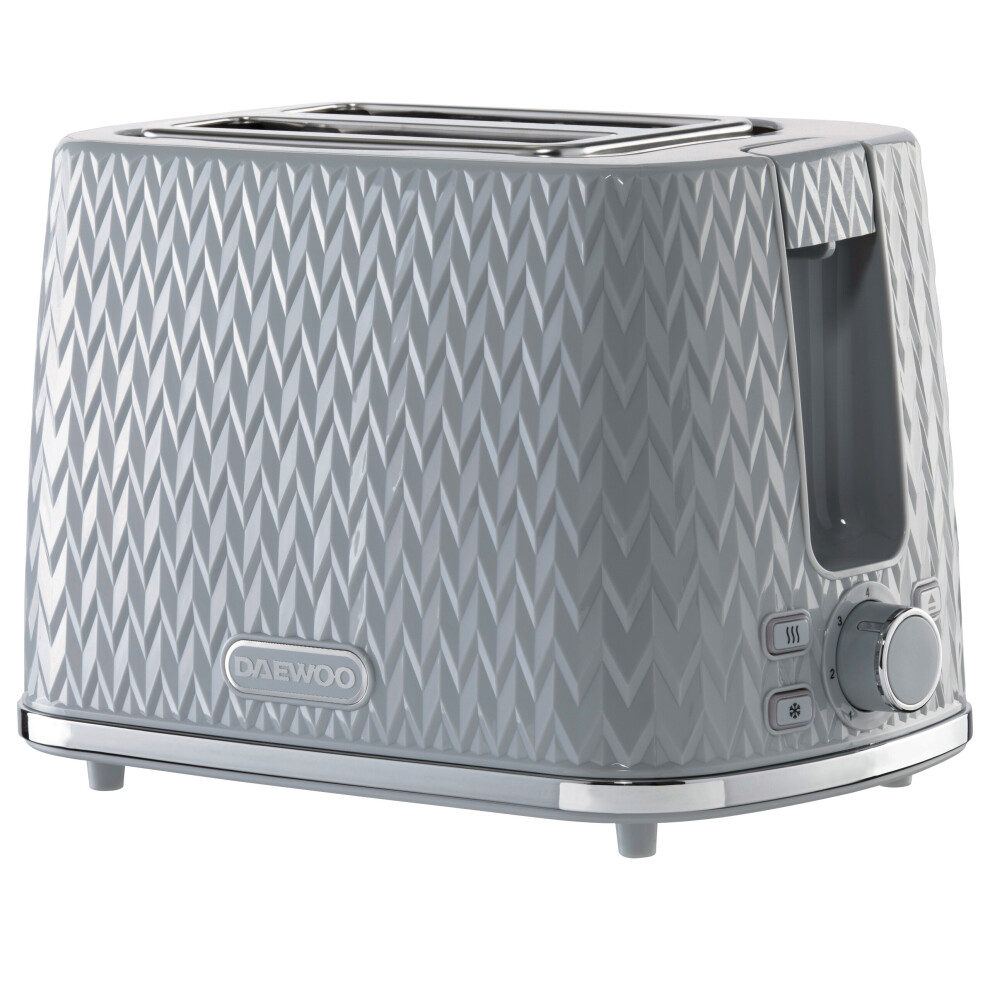 DAEWOO ARGYLE 2 SLICE TOASTER GREY