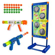 Electronic Moving Shooting Target Game with Score, Air Shooting Guns and Balls for Kids