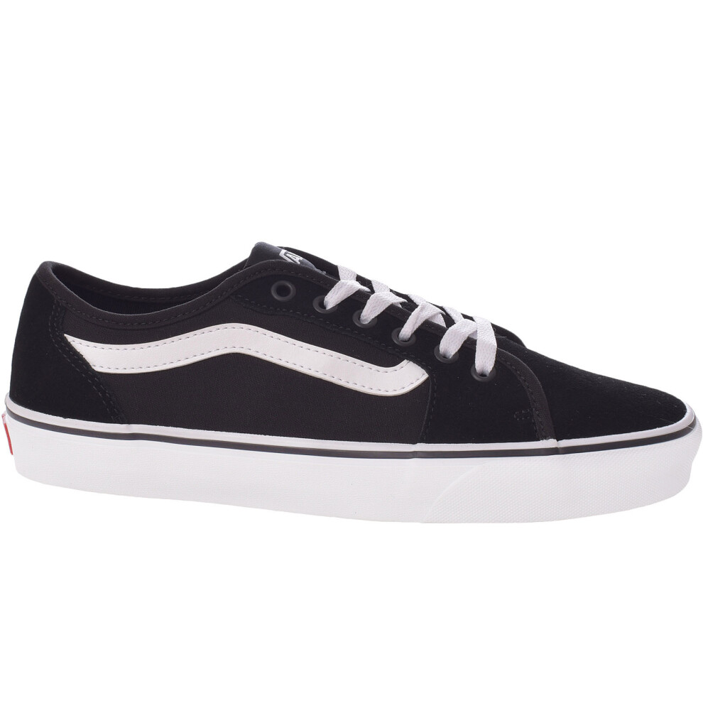 (8 UK, Black/White) Vans Mens Filmore Decon Low Top Casual Canvas Trainers Sneakers Shoes