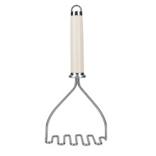 KitchenAid Potato Masher, Stainless Steel Cooking Utensil Almond Cream