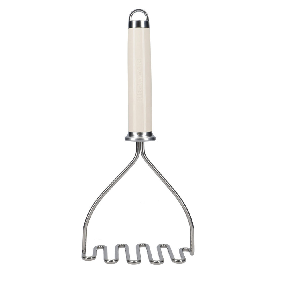 Kitchenaid Potato Masher, Stainless Steel Cooking Utensil Almond Cream