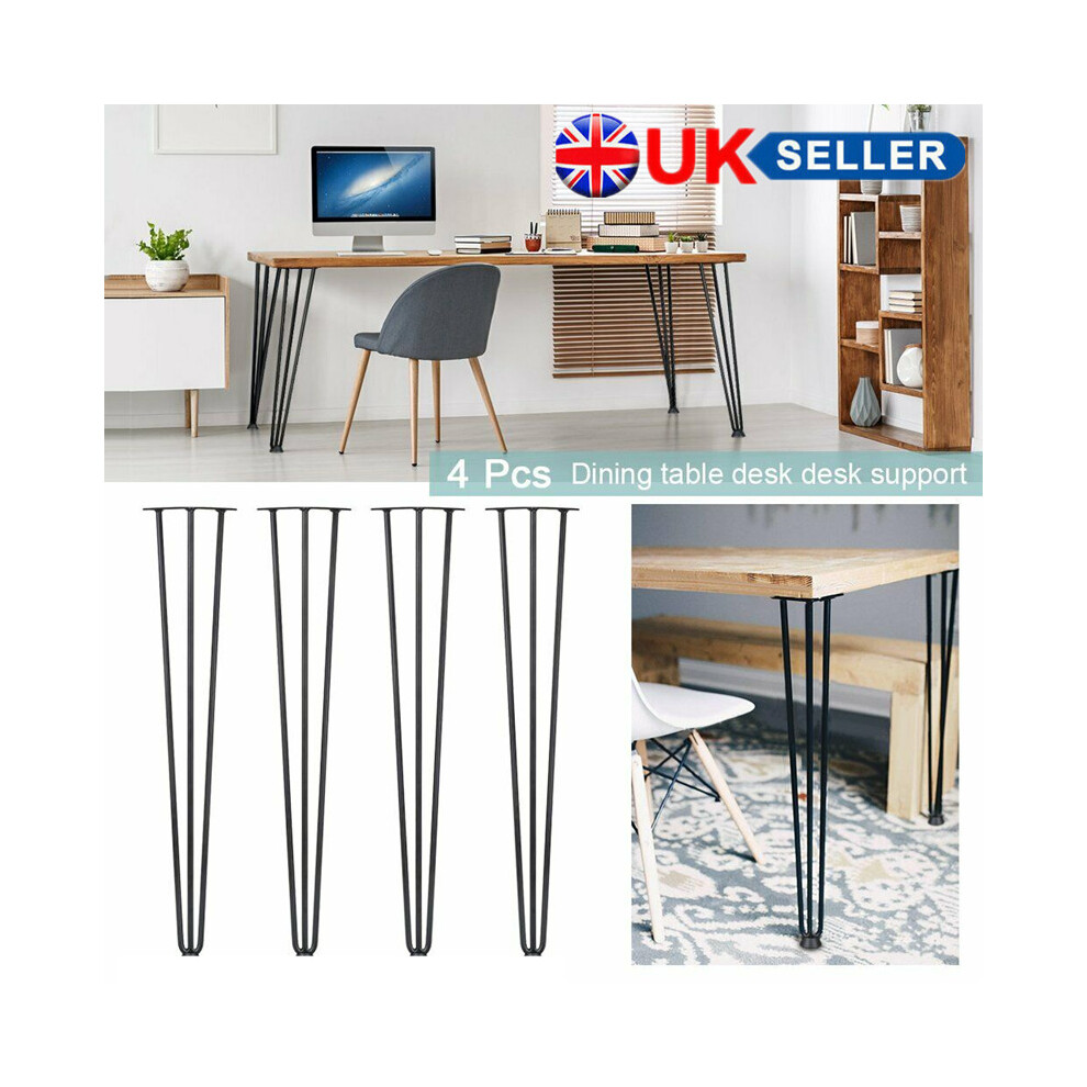4Pcs/Set 28Inch Hairpin Metal Furniture Table Legs 9341190696019