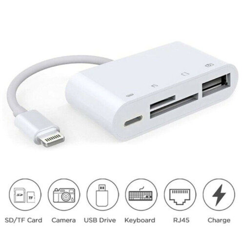 4 in1 Multifunction To TF SD Card Reader Camera USB OTG Adapter For iPhone iPad 2