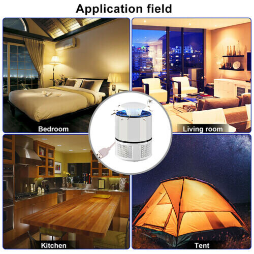 (White) USB Electric Mosquito Killer Bug Light Home Insect Fly Zapper Trap Catcher Lamp 1