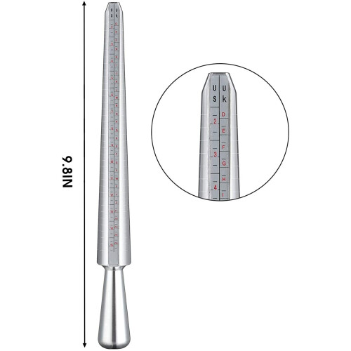 UK Ring Sizer Kit | Ring Mandrel & Finger Gauge 2