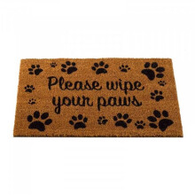 Decoir Mat Wipe Your Paws Funny Novelty Coir Doormat 75 x 45cm Non Slip