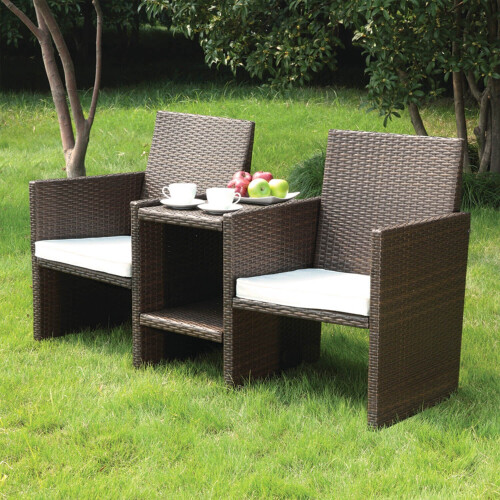 Rattan tete a tete garden deals seat