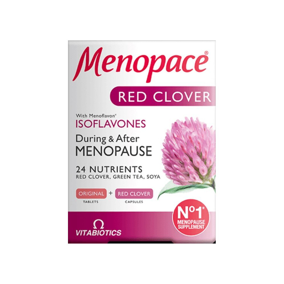 Vitabiotics Menopace Red Clover Dual Pack 56 Tablets / Capsules