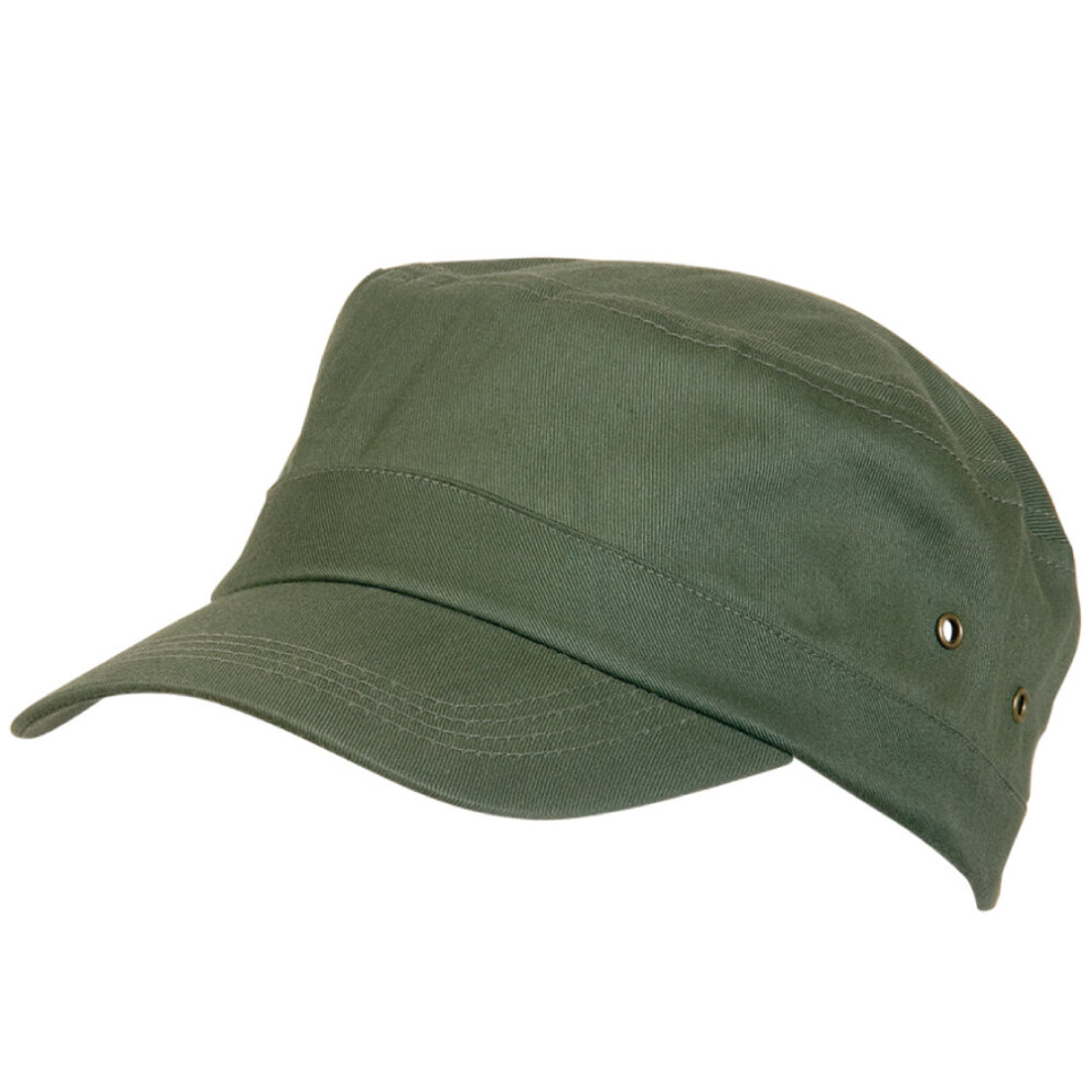 Ebuygb (Khaki) Unisex Military Army Style Cap Cotton Cadet Combat Hat Green