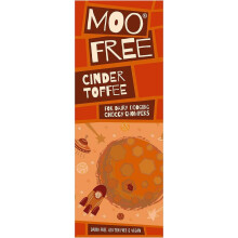 Moo Free Natural Cinder Toffee Cocoa Dairy Free & Vegan Premium Bar 80g