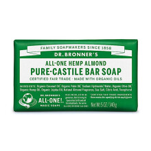 Dr. Bronner Organic Almond Pure-Castile Bar Soap 140g