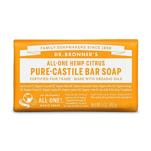 Dr Bronner's Dr. Bronner Organic Citrus Pure-Castile Bar Soap 140g