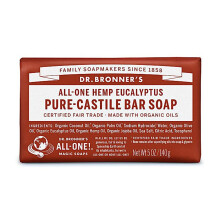 Dr. Bronner Organic Eucalyptus Pure-Castile Bar Soap 140g
