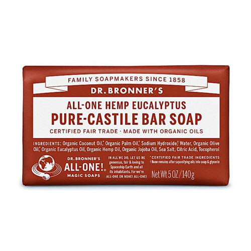 Dr Bronner's Dr. Bronner Organic Eucalyptus Pure-Castile Bar Soap 140g