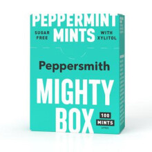 Peppersmith English Xylitol Mints Mighty Box 100 Mints 60g