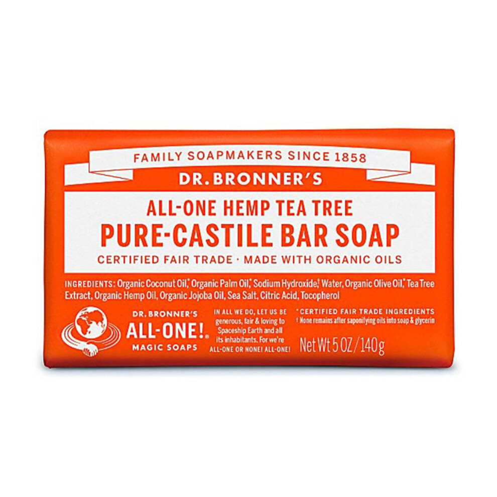 Dr. Bronner Organic Tea Tree Pure-Castile Bar Soap 140g