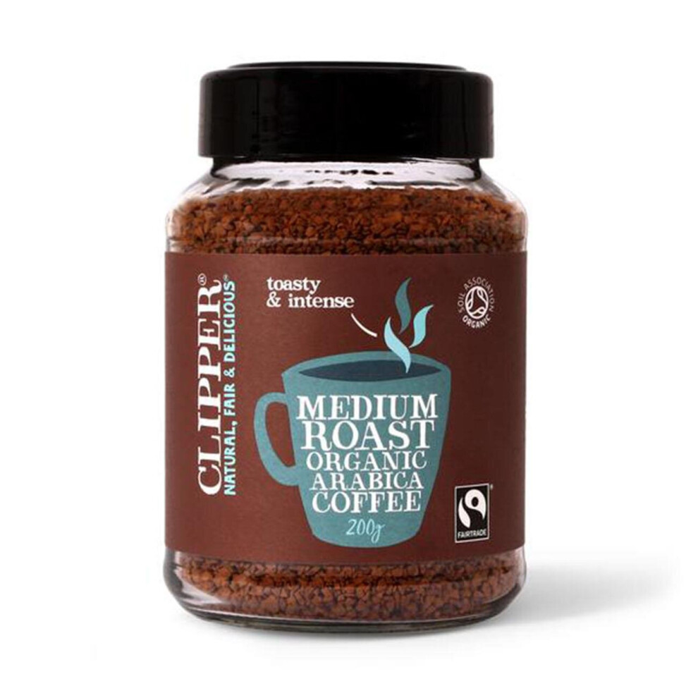 Clipper Organic Medium Roast Arabica Coffee 200G