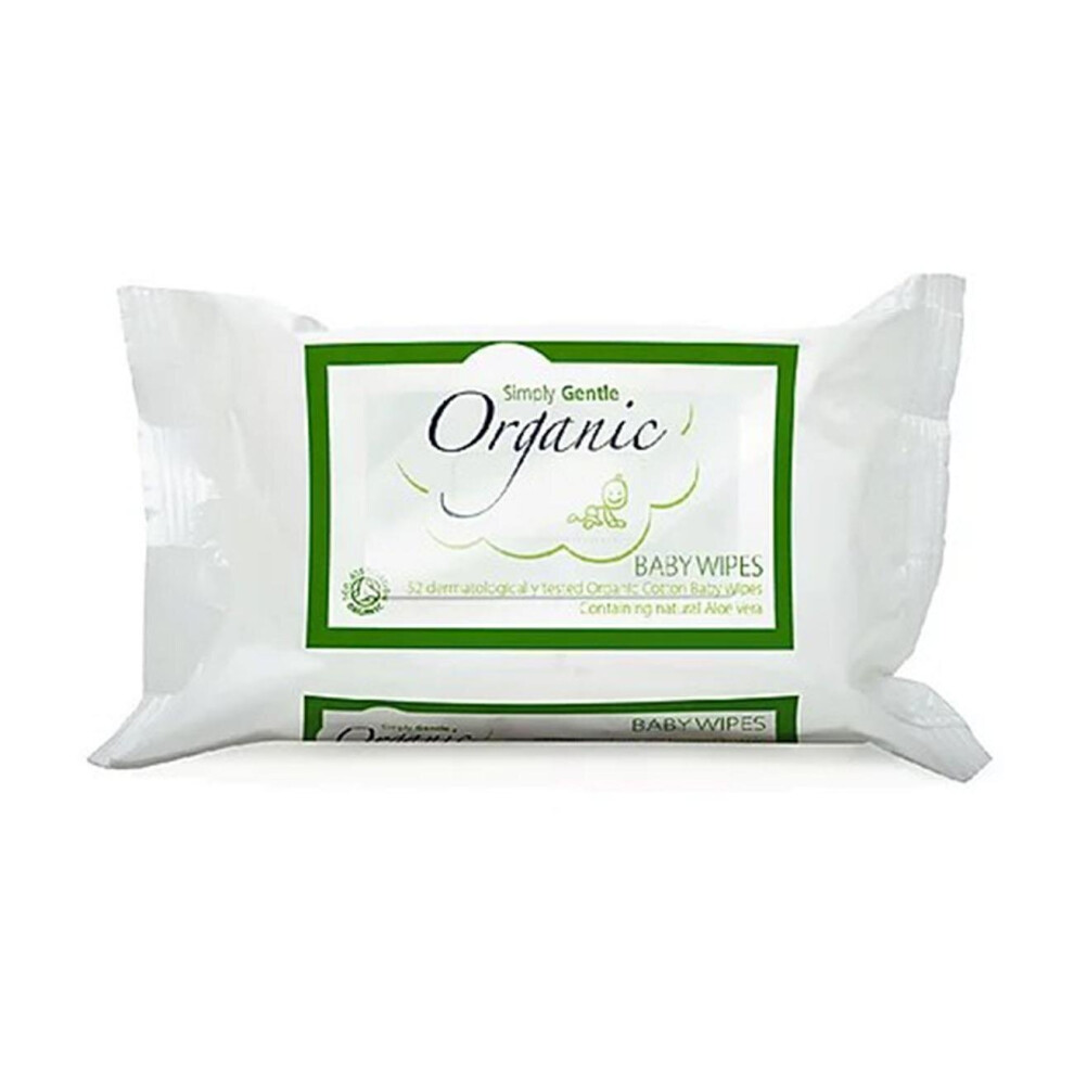 Organic Baby Wipes 52 Wipes Simply Gentle