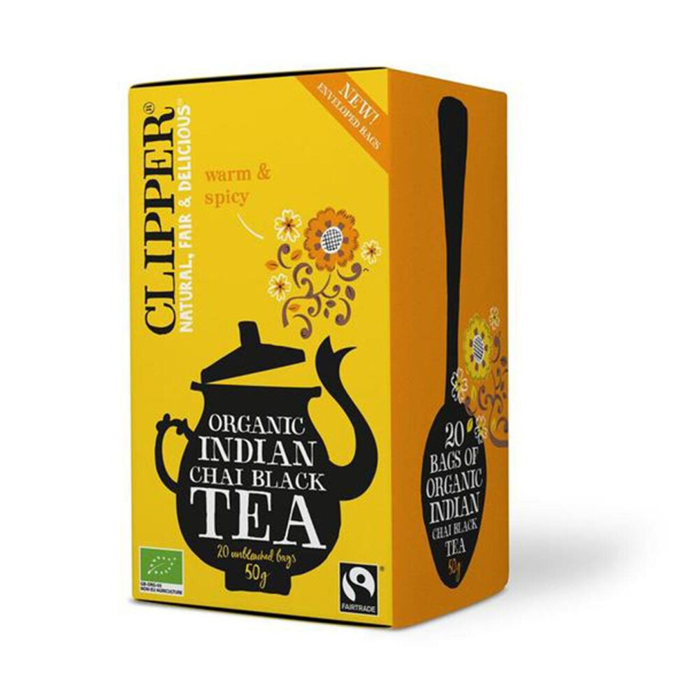 Clipper Organic Indian Chai Black Tea 20 Bags