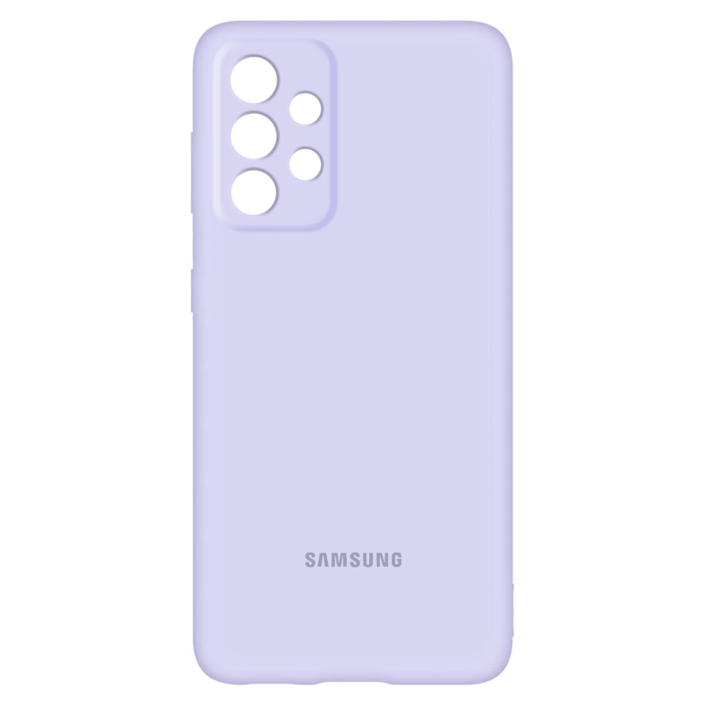 Original Silicone Cover For Samsung Galaxy A72 Soft Touch Purple 8806092114593