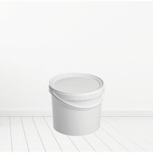(9L) 5L 9L 20L White Plastic Bucket Tub Storage Container with Lid and Handle
