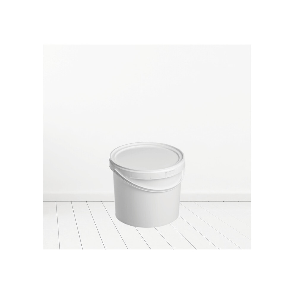 (9L) 5L 9L 20L Plastic Bucket Tub Storage Container With Lid And Handle White