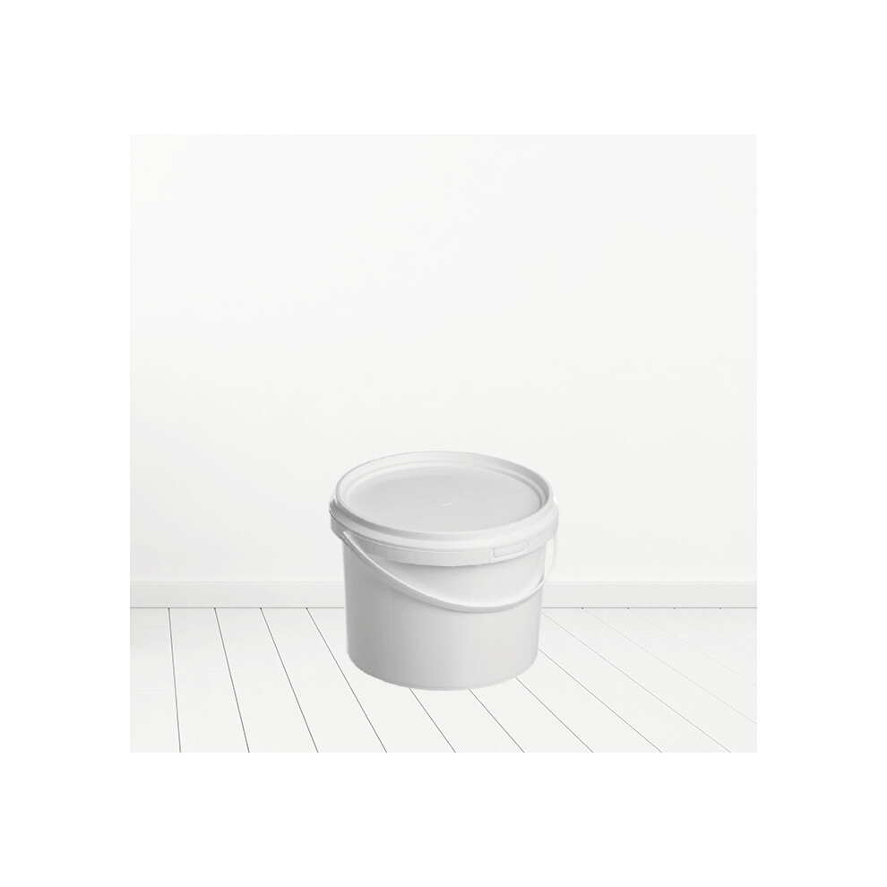 (5L) 5L 9L 20L Plastic Bucket Tub Storage Container With Lid And Handle White
