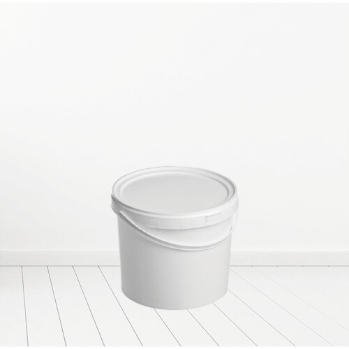 (9L) 5L 9L 20L White Plastic Bucket Tub Storage Container with Lid and Handle 2