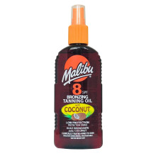 Malibu Bronzing Tanning Oil 200ml SPF8 with Coconut