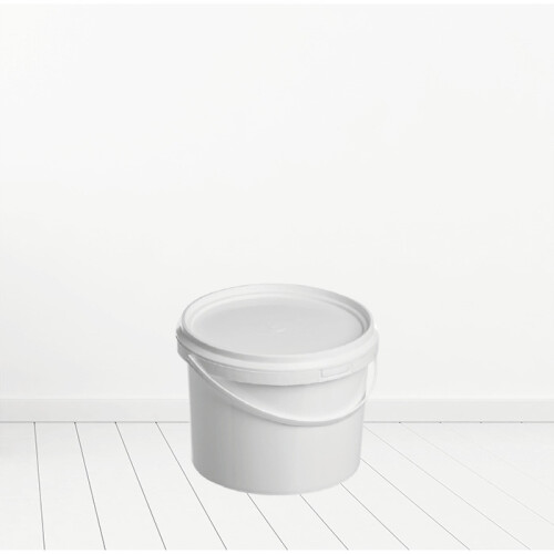 (20L) 5L 9L 20L White Plastic Bucket Tub Storage Container with Lid and Handle 1