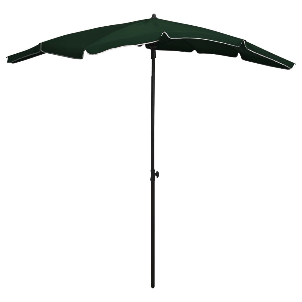 vidaXL Garden Parasol with Pole 200x130 cm Green Umbrella Garden Patio Parasol