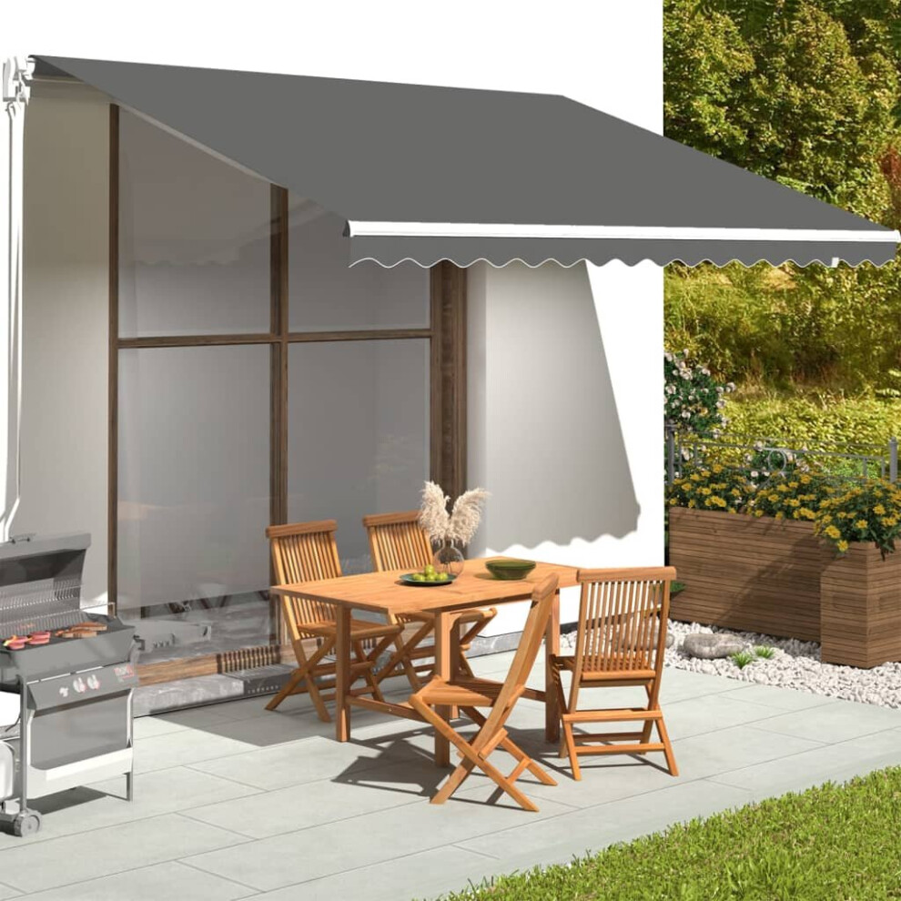Vidaxl Replacement Fabric For Awning Awning Top Garden Patio Canopy Anthracite
