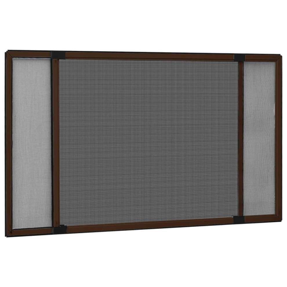 vidaXL Extendable Insect Screen for Windows Brown (100-193)x75 cm Fly Screen