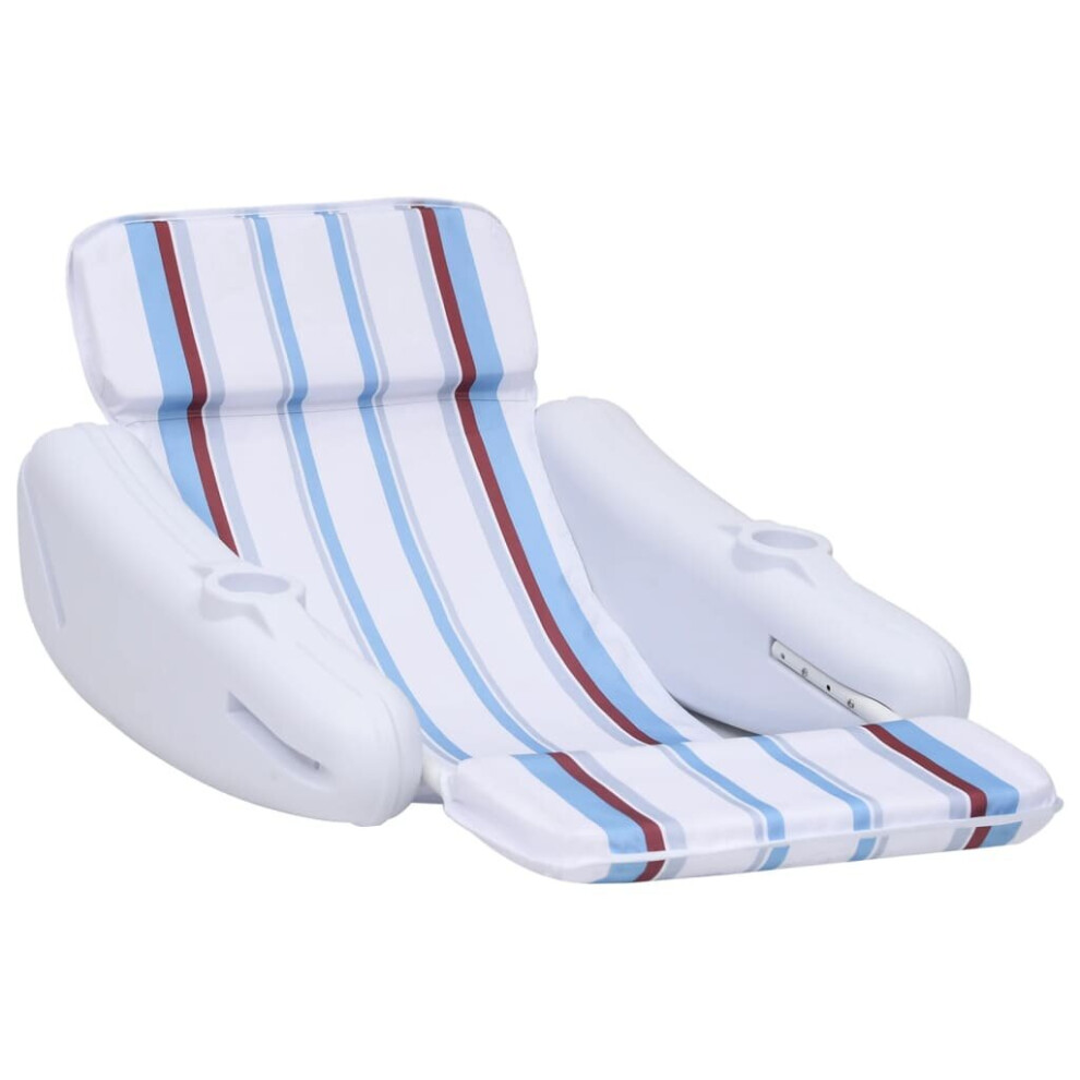Vidaxl Pool Floating Chair Inflatable Floating Chair Swimming Pool Foldable