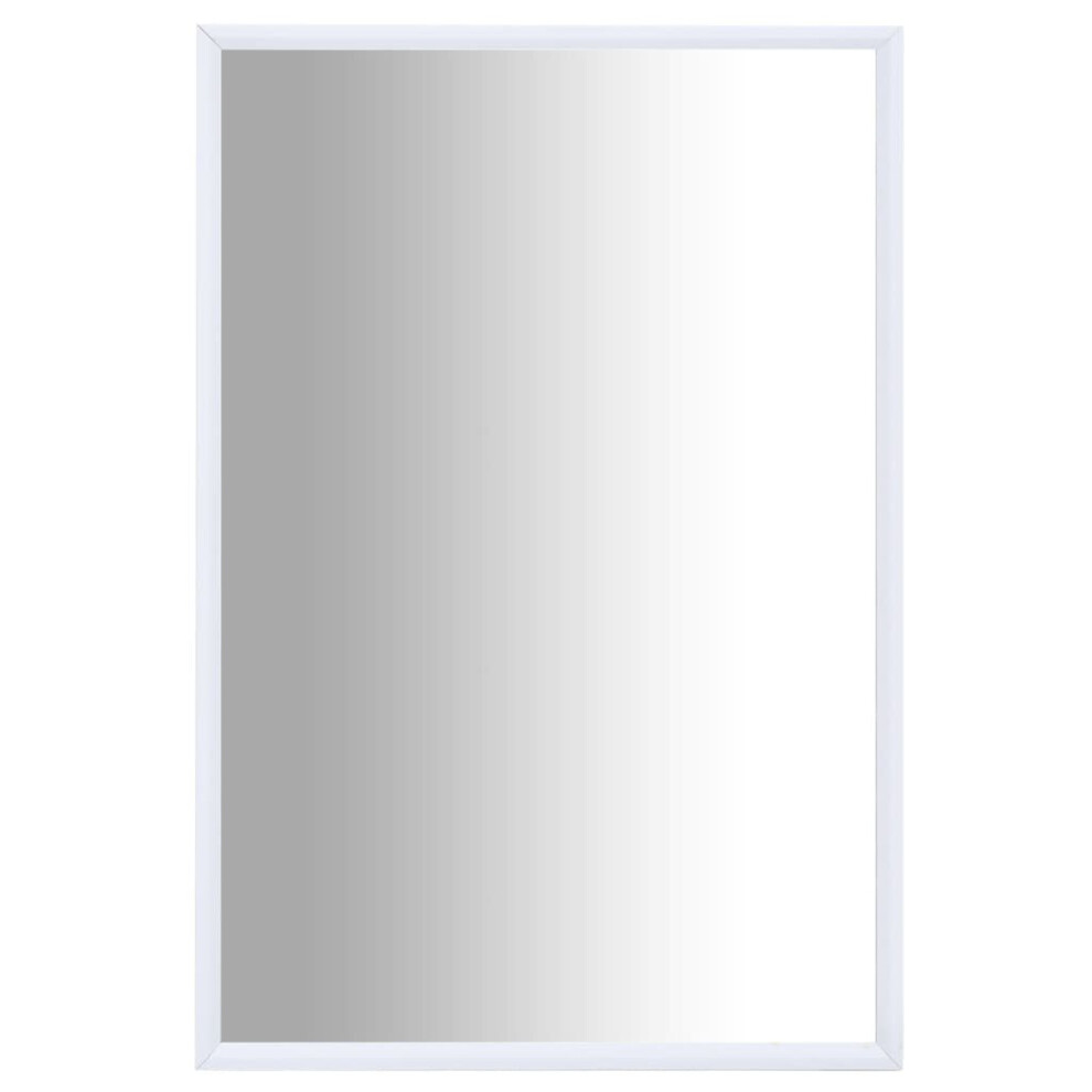 vidaXL Mirror White 60x40 cm Bedroom Dressing Room Mirror Indoor Furniture